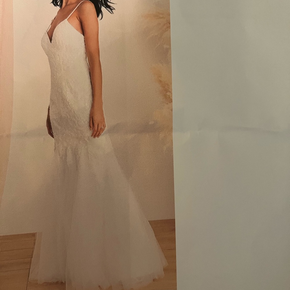 Lulu's White Lace Bridal Dress